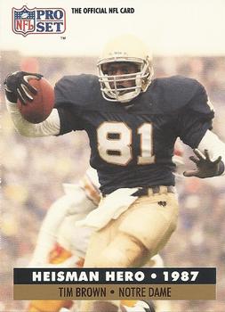 Tim Brown Los Angeles Raiders 1991 Pro set NFL #40